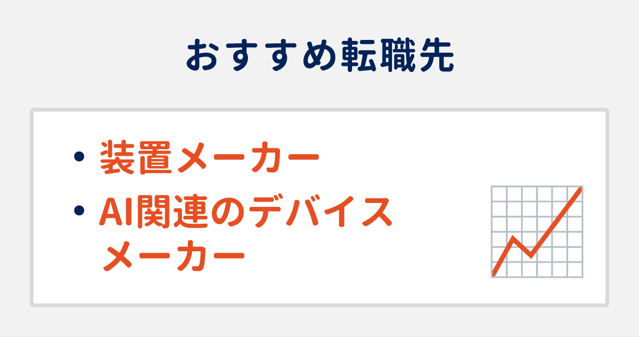 会社の経営状況が不安な場合のおすすめ転職先2選｜（1）装置メーカー、（2）AI関連のデバイスメーカー