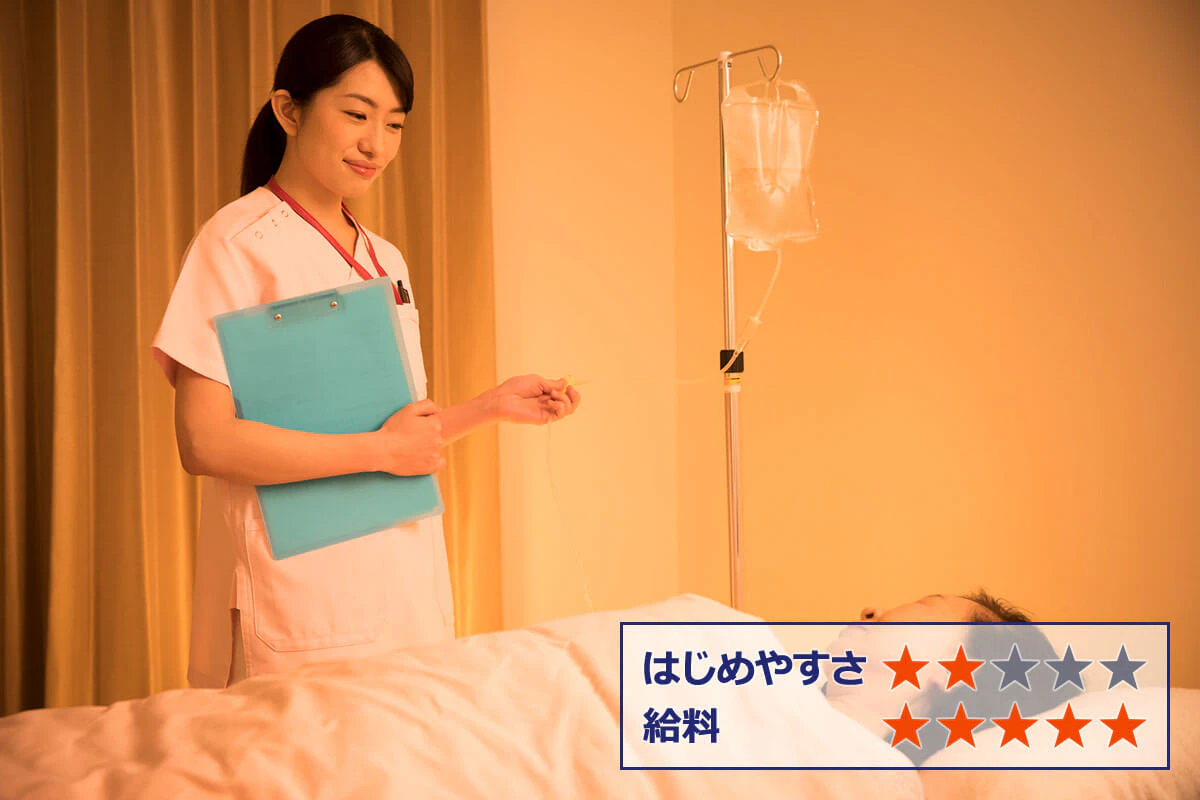 【看護師】 はじめやすさ：★★ 給料：★★★★★