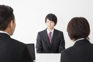 面接中の採用希望者