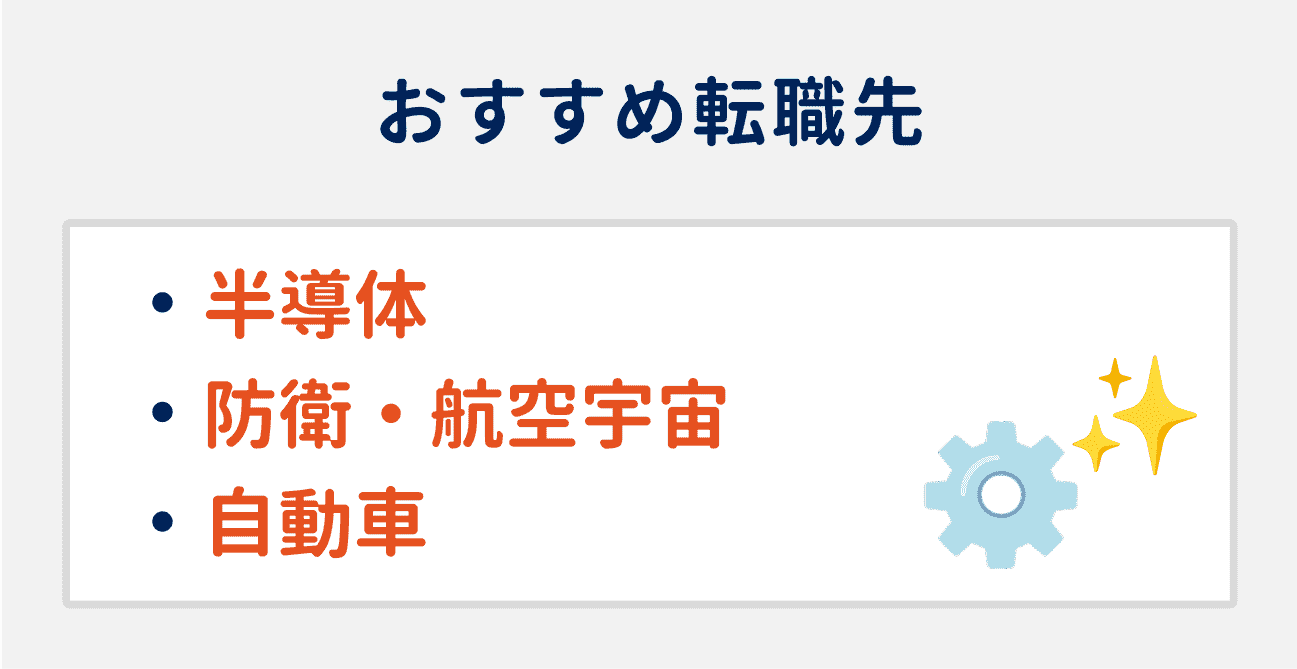最新技術に関わりたい場合の、おすすめ転職先は次の3つ|(1)半導体業界、(2)防衛・航空宇宙業界、(3)自動車業界