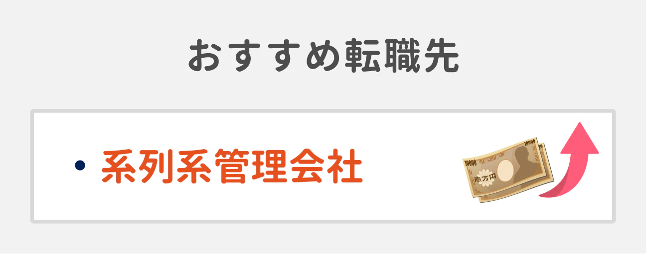 年収アップしたい場合のおすすめ転職先|系列系管理会社