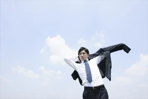 躍動感のあるビジネスマン
