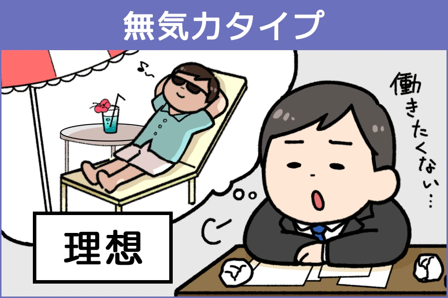 無気力タイプのイメージ